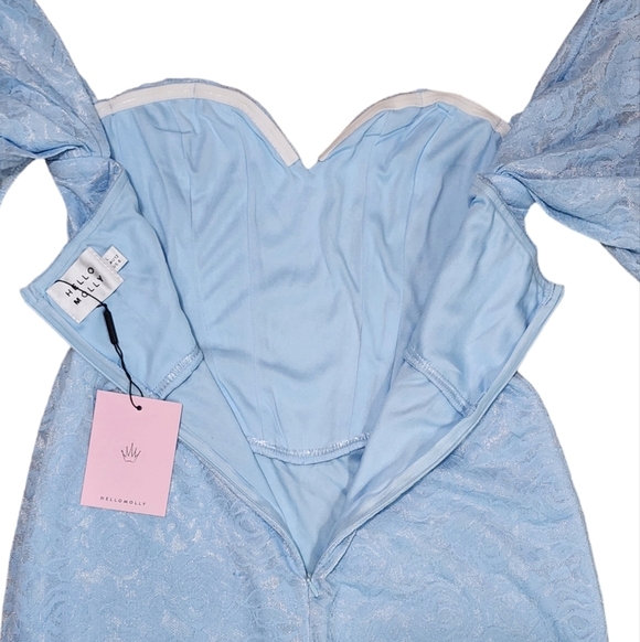 Hello Molly Linking Up Lace Midi Dress Large US 8 NWT - Picture 11 of 14